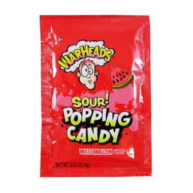 Warheads Sour! Popping Candy Watermelon 9 gr