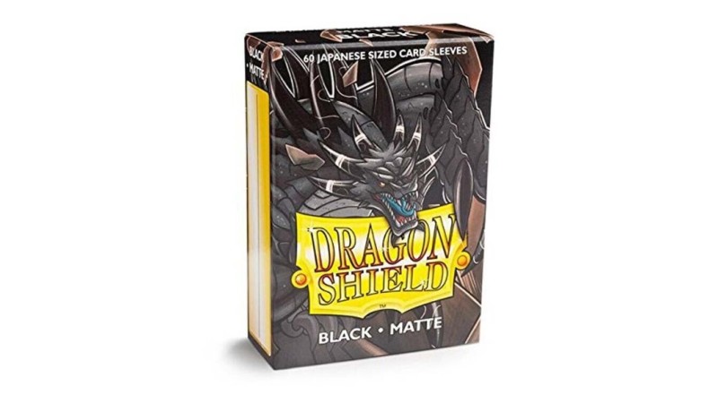 Dragon Shield 60 Black Matte Sleeves Japanese Size