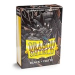 Dragon Shield 60 Black Matte Sleeves Japanese Size