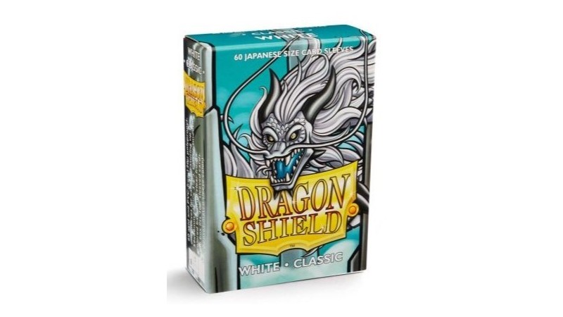 Dragon Shield 60 White Classic Sleeves Japanese Size