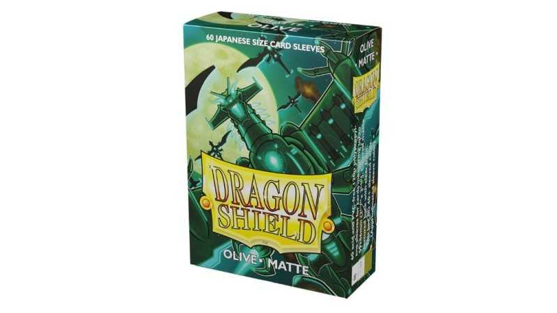 Dragon Shield 60 Olive Matte Sleeves Japanese Size