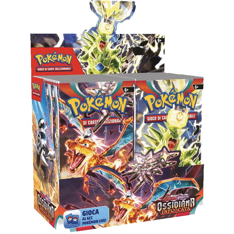 Pokemon Scarlatto e Violetto: Ossidiana Infuocata box 36 pack (Ed. italiana)