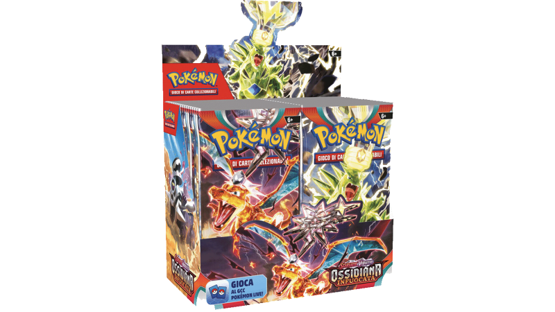 Pokemon Scarlatto e Violetto: Ossidiana Infuocata box 36 pack (Ed. italiana)