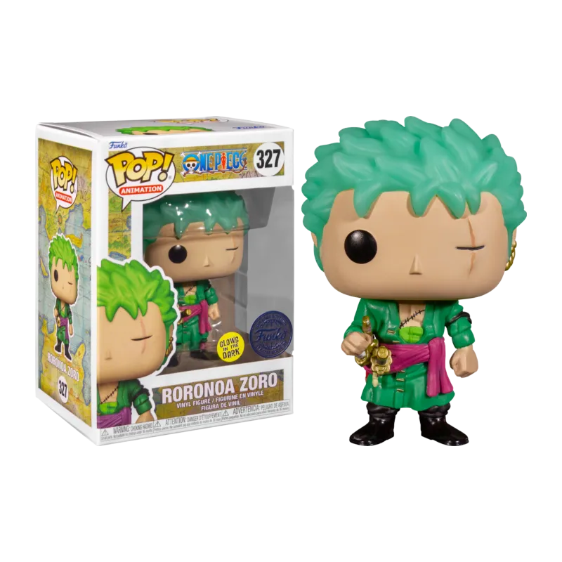 Funko Pop! One Piece- Roronoa Zoro (Glows/Special Ed.) n.327