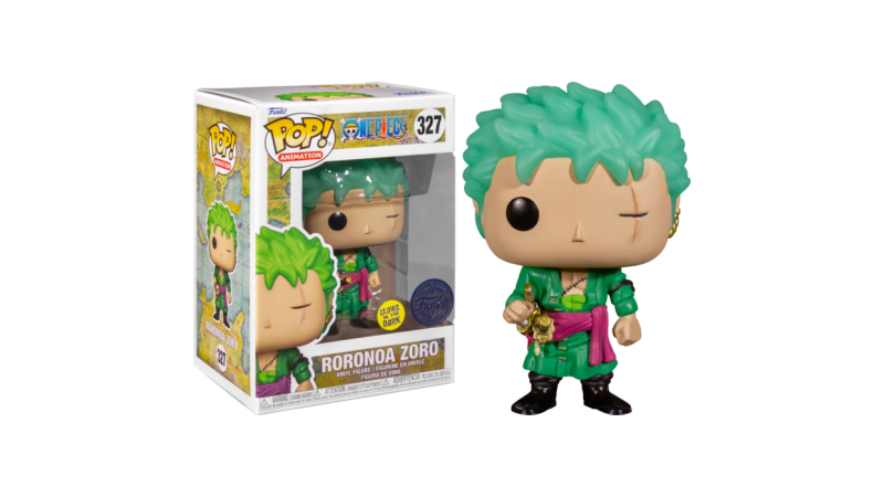 Funko Pop! One Piece- Roronoa Zoro (Glows/Special Ed.) n.327