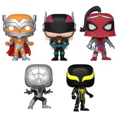 Funko Pop! Marvel: Spider-Man 5 Pack (Beyond Amazing Collection/Special Edition) Scatola Danneggiata