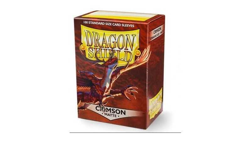 Dragon Shield Crimson Matte 100 Standard Size Sleeves