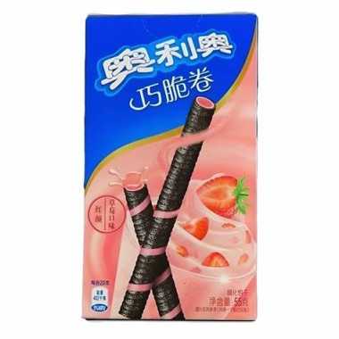 Oreo Wafer Cannuccia al gusto Fragola (55gr)