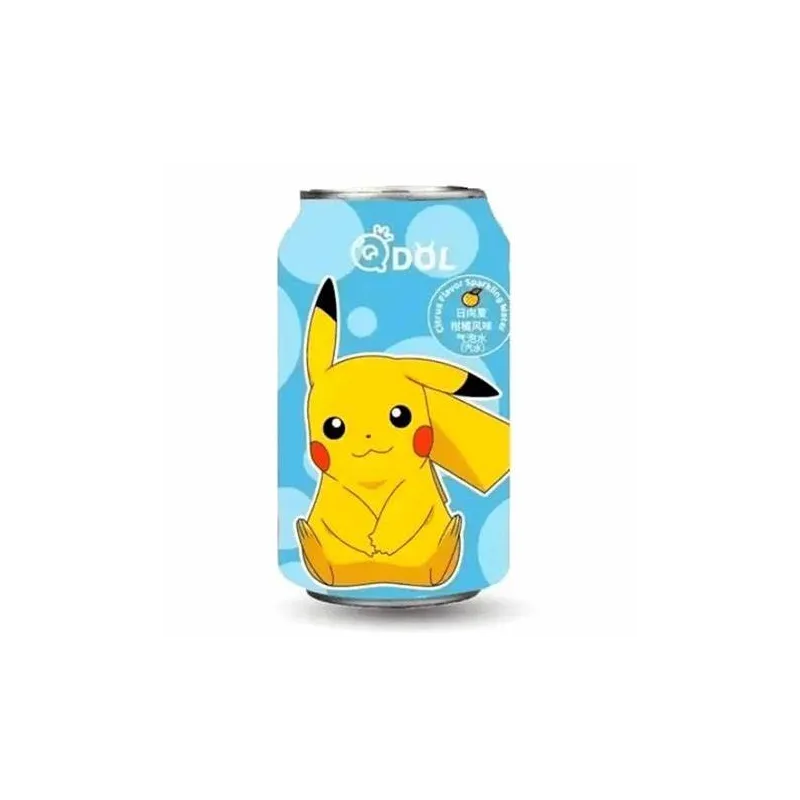 Qdol Pokémon Pikachu Citrus Flavor Sparkling Water 330ml.