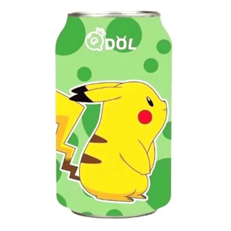 Qdol Pokémon: Pikachu Lime Flavour Sparkling Water (330ml)