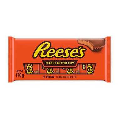 Reese’s peanut butter cup- 4 full Size ( 170 gr)