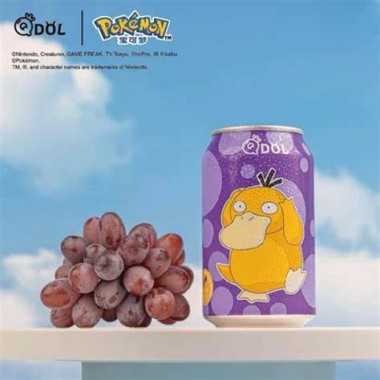 Qdol Pokémon Psyduck Grape Flavor Sparkling Water (330ml)