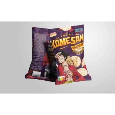 Ultra Pop Komesan One Piece: Luffy Barbecue Rice Chips (60gr)