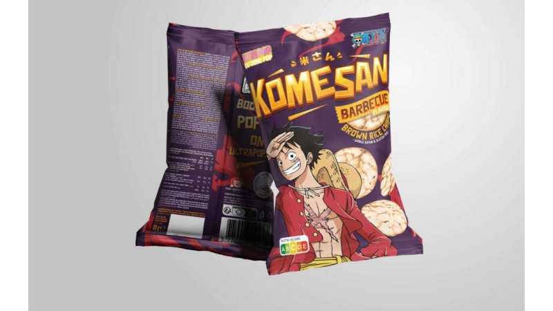 Ultra Pop Komesan One Piece: Luffy Barbecue Rice Chips (60gr)