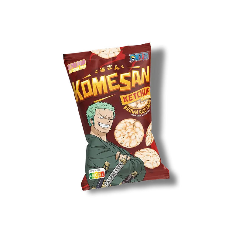 Ultra Pop Komesan One Piece: Zoro Ketchup Rice Chips (60gr)