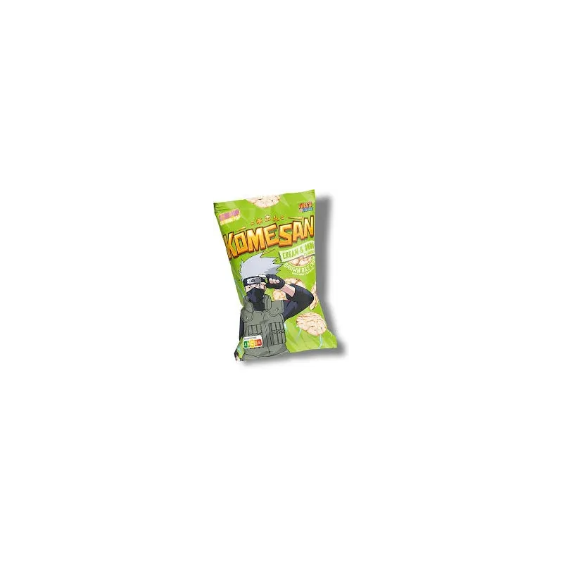 Komesan Naruto: Kakashi Cream Onion Rice Chips (60gr)