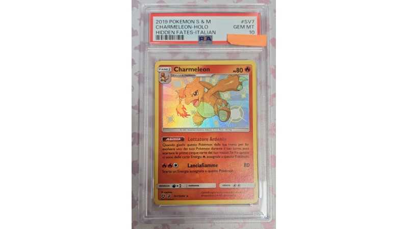 2019 Pokémon S & M: SV7 Charmeleon-HOLO (Hidden Fates-Italian) PSA GEM MT 10 (Ed. Ita)