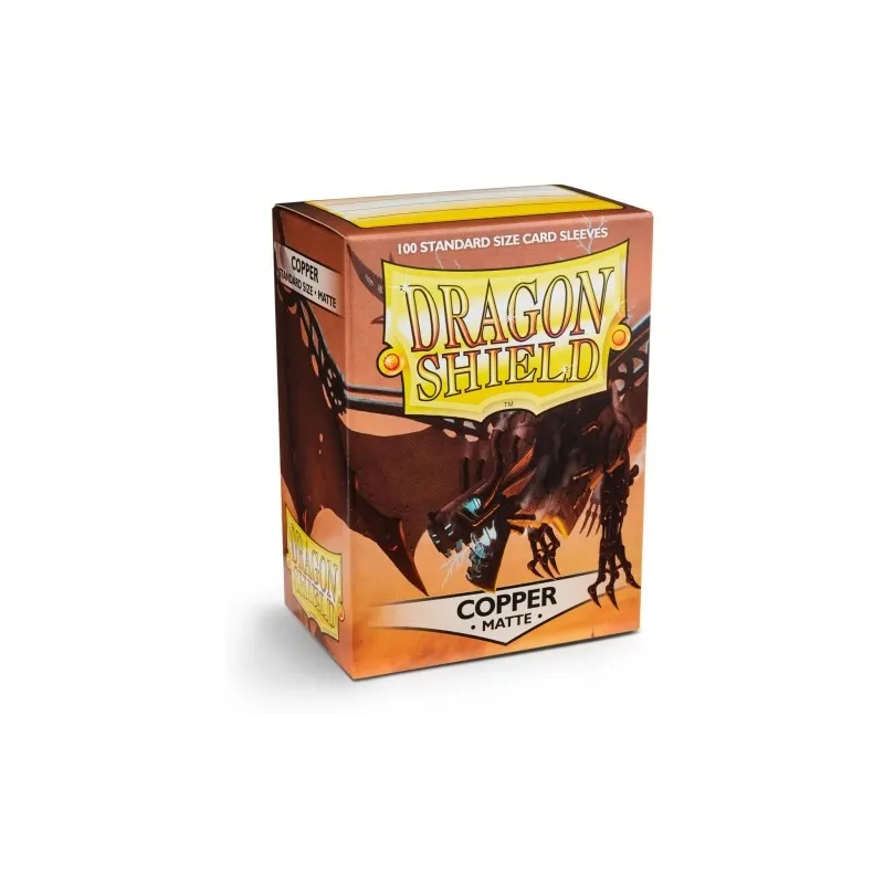 Dragon Shield: 100 Standard Size Card Sleeves: Copper Matte