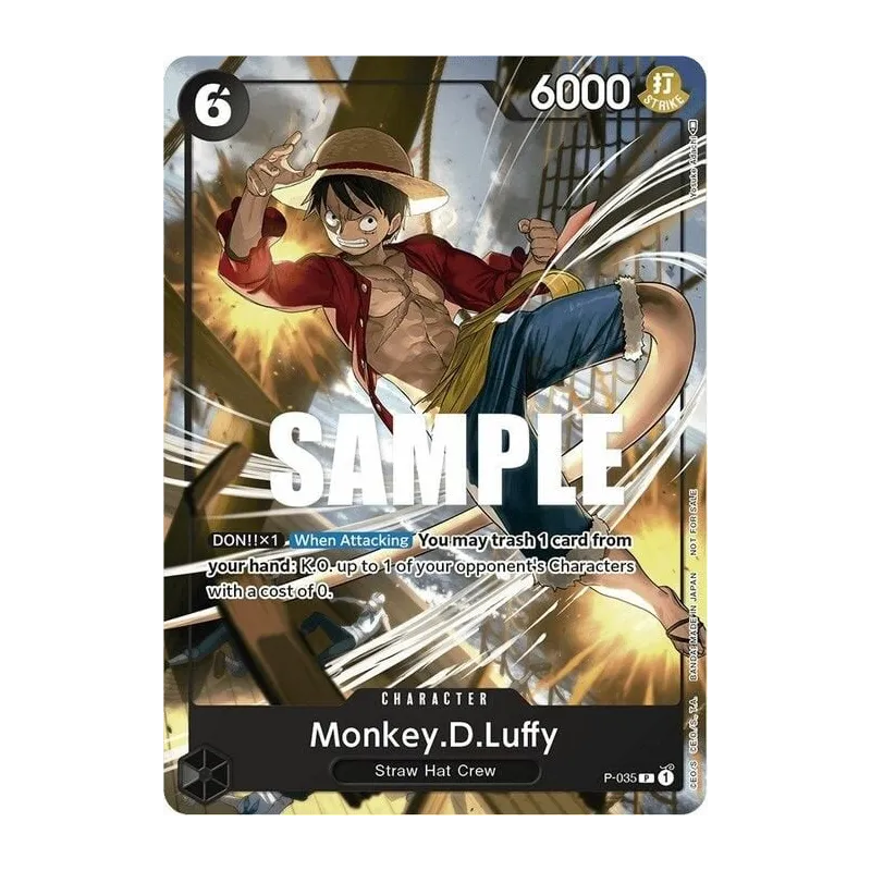 One Piece Card Game: Pirates Party Vol.3: Monkey D. Luffy (P-035)(Ed. Ing)