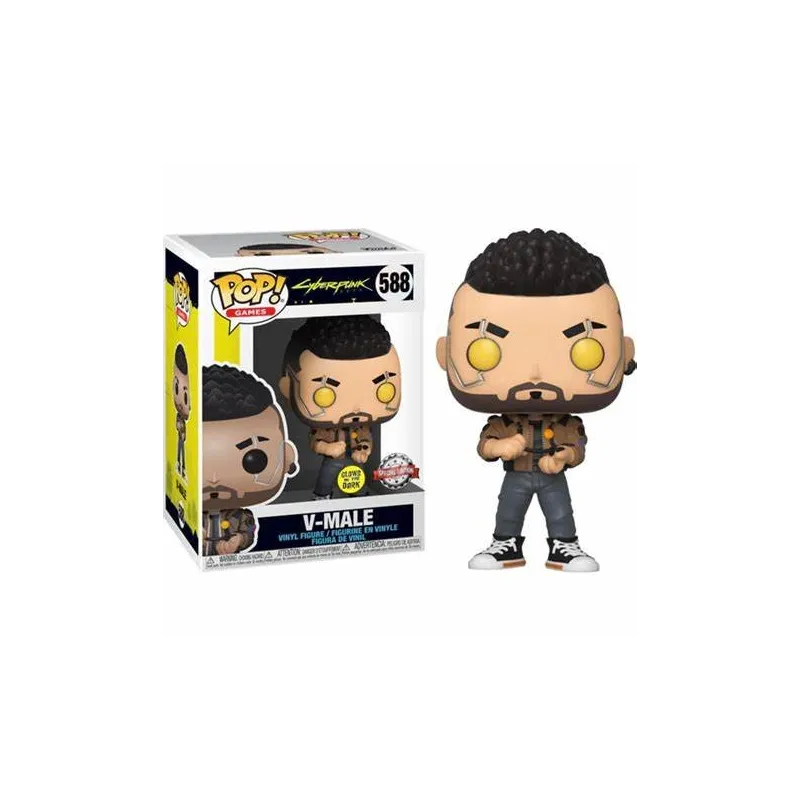 Funko Pop! Cyberpunk 2077: V-Male (588)(Special Edition/Glows in the Dark)