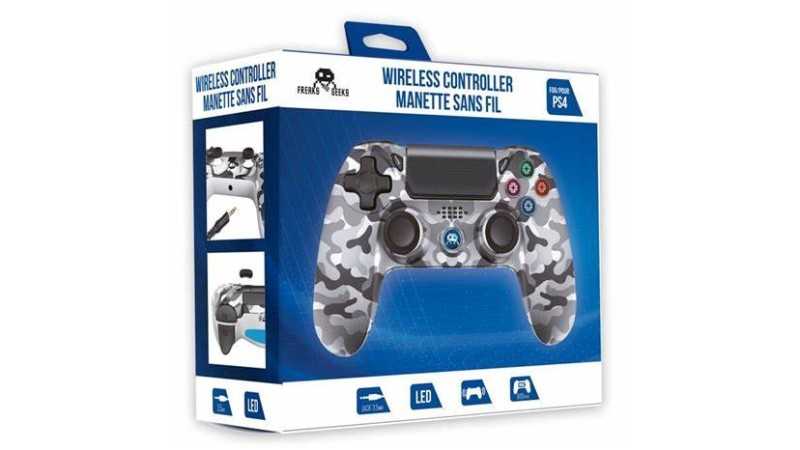 Freaks & Geeks Wireless Controller Camo Grey per PS4