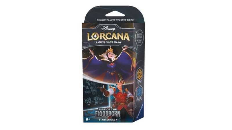 Disney Lorcana: "Rise of the Floodborn" Starter Deck (Ed. Ing)(Ambra/Zaffiro)