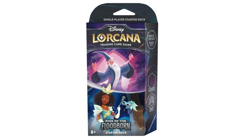 Disney Lorcana: "Rise of the Floodborn" Starter Deck (Ed. Ing)(Ametista/Ferro)