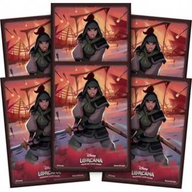 Disney Lorcana: Standard Size Sleeves Matte "Mulan" (65 Sleeves)