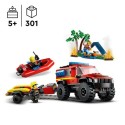 Lego City 60412: 4x4 Fire Engine with Rescue Boat (5+)