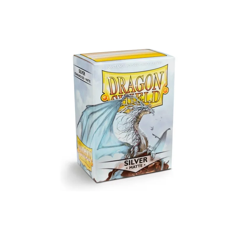 Dragon Shield Standard Silver Matte Sleeves (100 Sleeves)