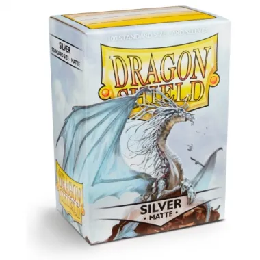 Dragon Shield Standard Silver Matte Sleeves (100 Sleeves)