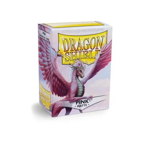 Dragon Shield Standard Pink Matte Sleeves (100 Sleeves)