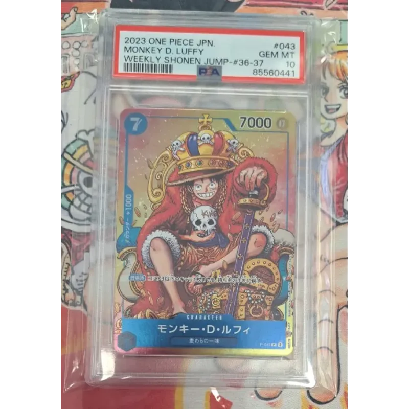 2023 One Piece JPN.: P-043 Monkey D. Luffy (Weekly Shonen Jump-37-37) PSA GEM MT10