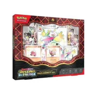 Pokémon Scarlatto e Violetto: "Destino di Paldea" Collezione Premium (Skeledirge-EX/Meowscarada-EX/Quaquaval-EX)(Ed. Ita)