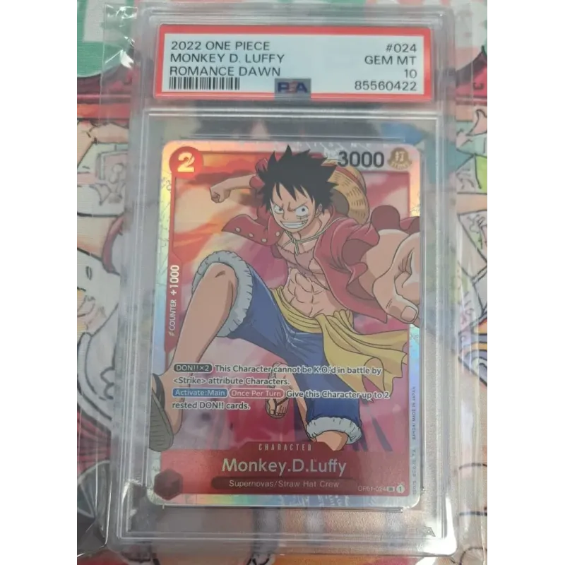 2023 One Piece: OP01-024 Monkey D. Luffy (Romance Dawn) PSA GEM MT10