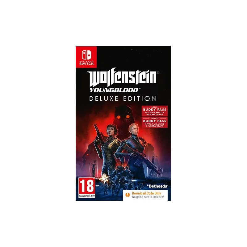 Cover Frontale Wolfenstein: Youngblood Deluxe Edition Nintendo Switch