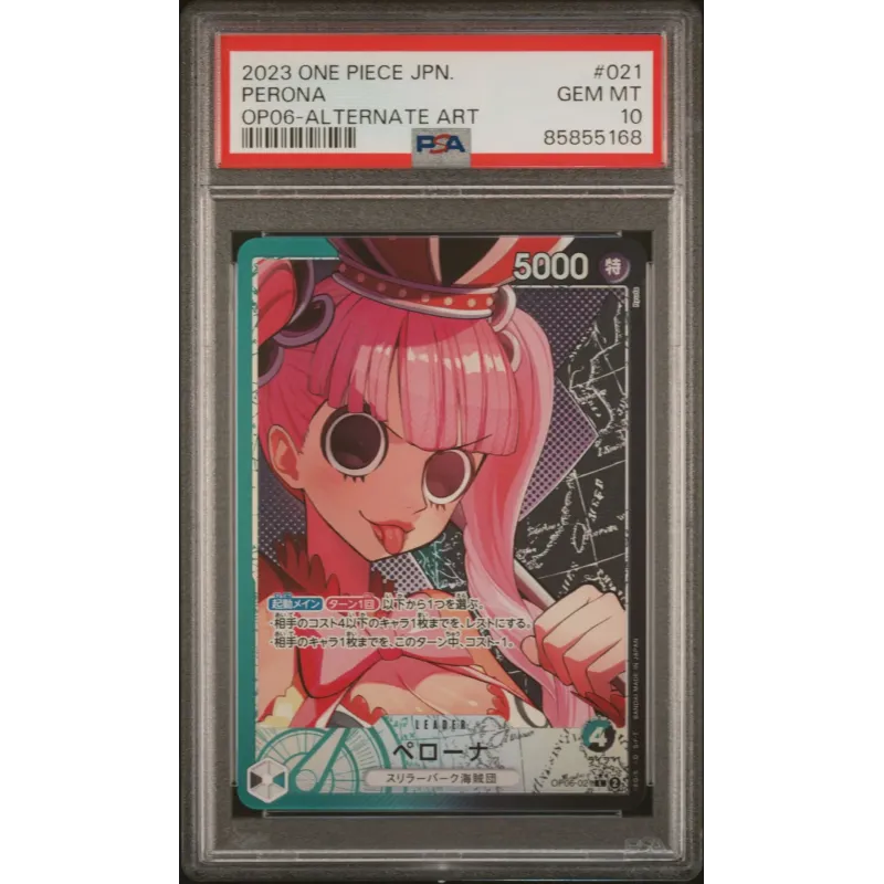 2023 One Piece JPN.: OP06-021 Perona (OP06-Alternate Art) PSA GEM MT10