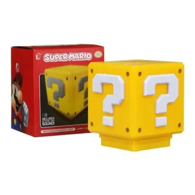 Paladone Super Mario: Question Block Mini Light (With Official Sound)