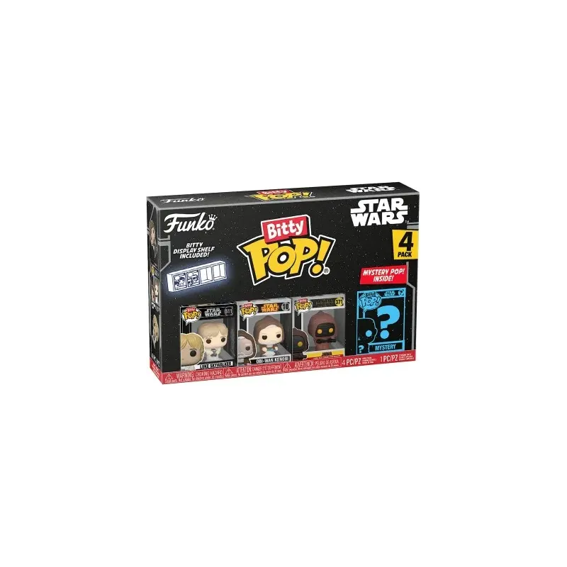 Funko Bitty Pop! Star wars 4Pack: Luke Skywalker/Obi-Wan Kenobi/Jawa