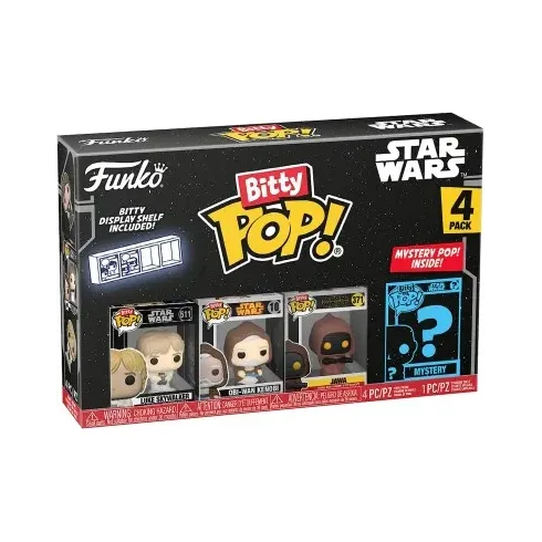 Funko Bitty Pop! Star wars 4Pack: Luke Skywalker/Obi-Wan Kenobi/Jawa