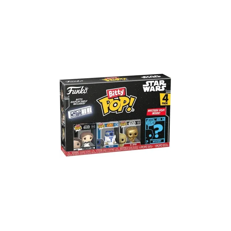 Funko Bitty Pop! Star Wars 4Pack: Princess Leia/R2-D2/C-3PO