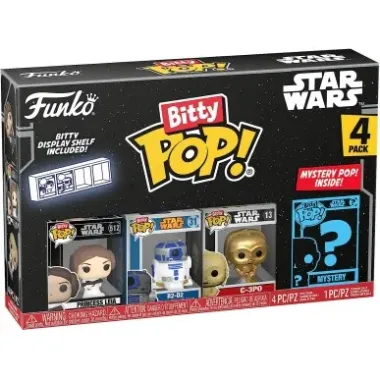 Funko Bitty Pop! Star Wars 4Pack: Princess Leia/R2-D2/C-3PO