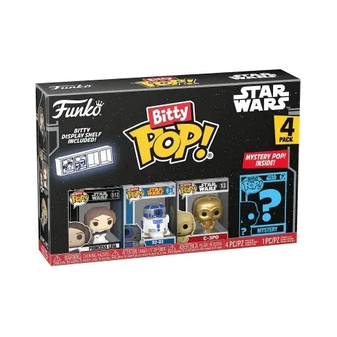 Funko Bitty Pop! Star Wars 4Pack: Princess Leia/R2-D2/C-3PO