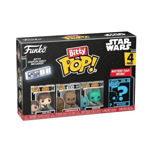 Funko Bitty Pop! Star Wars 4Pack: Han Solo/Chewbacca/Greedo