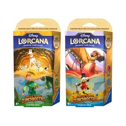 Disney Lorcana: "Nelle Terre d'Inchiostro" Starter Deck Ambra/Smeraldo (Ed. Ita)