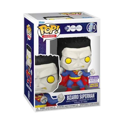 Funko Pop! WB100: Bizarro Superman (474)(2023 Summer Convention)