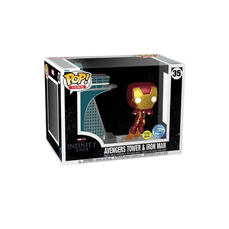 Funko Pop! The Infinity Saga: Avengers Tower & Iron Man (35)(Special Edition/Glows in the Dark)