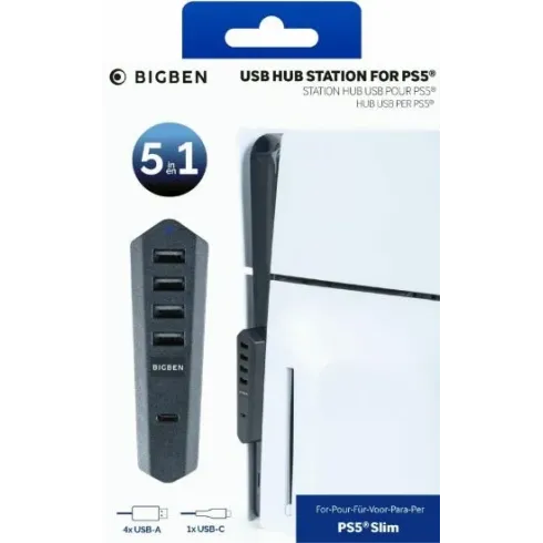 BigBen PS5 Slim: USB Hub Station per PS5 Slim