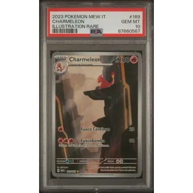 2023 Pokémon MEW IT: 169 Charmeleon (Illustration Rare) PSA GEM MT10