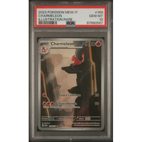 2023 Pokémon MEW IT: 169 Charmeleon (Illustration Rare) PSA GEM MT10